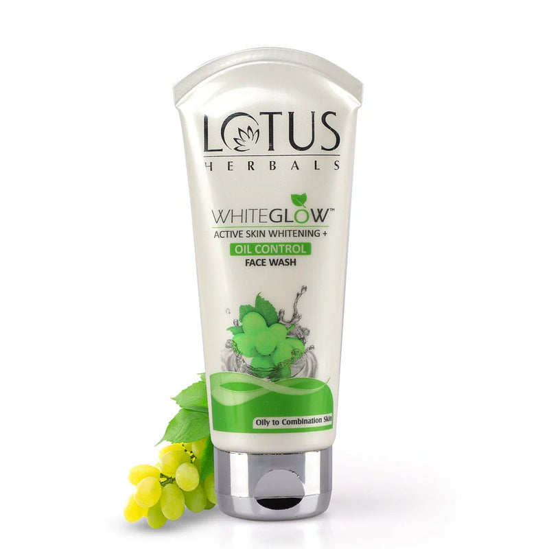 Lotus Herbals WHITEGLOW Skin Brightening + Oil Control Facewash 100gm
