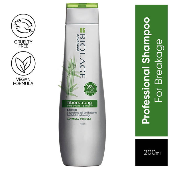 Biolage Professional Fiberstrong Anti-Breakage Shampoo, 95% less breakage & Reduces Hairfall 200ML