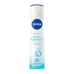 NIVEA Fresh Comfort Deodorant, 150ml | 48 H Smooth & Beautiful Underarms| 0% Alcohol | For Women