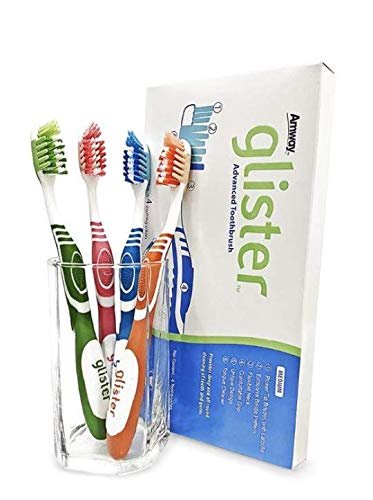 Amway Advanced Persona glister Toothbrush for adults- Pack of 4, Multicolor