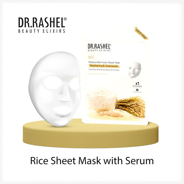 DR.RASHEL Face Sheet Mask With Serum For Women and Men | All Skin Types