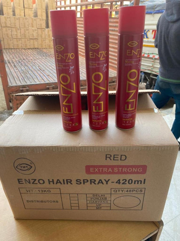 TMT RED HAIR SPRAY- 420 ML For Style setting