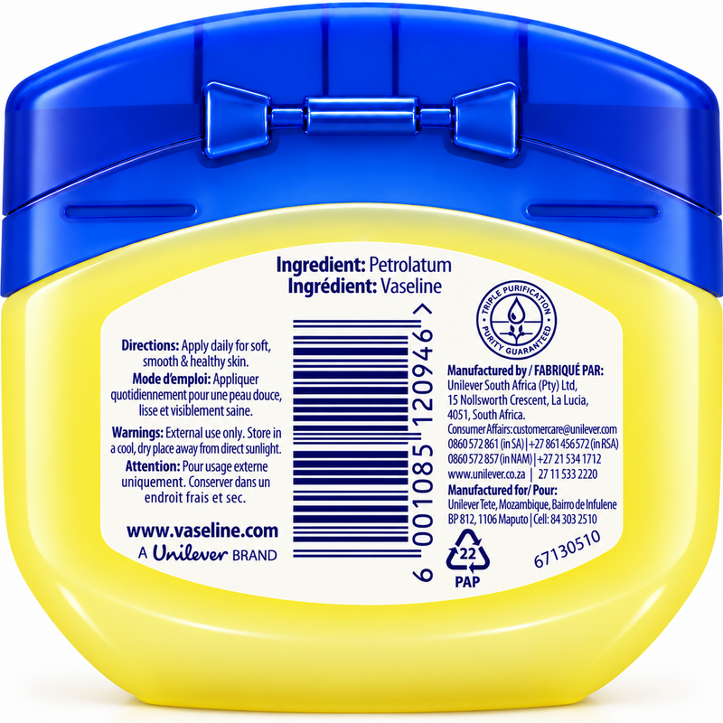 Vaseline Original Petroleum Jelly – 100ml | Imported from South Africa ZA