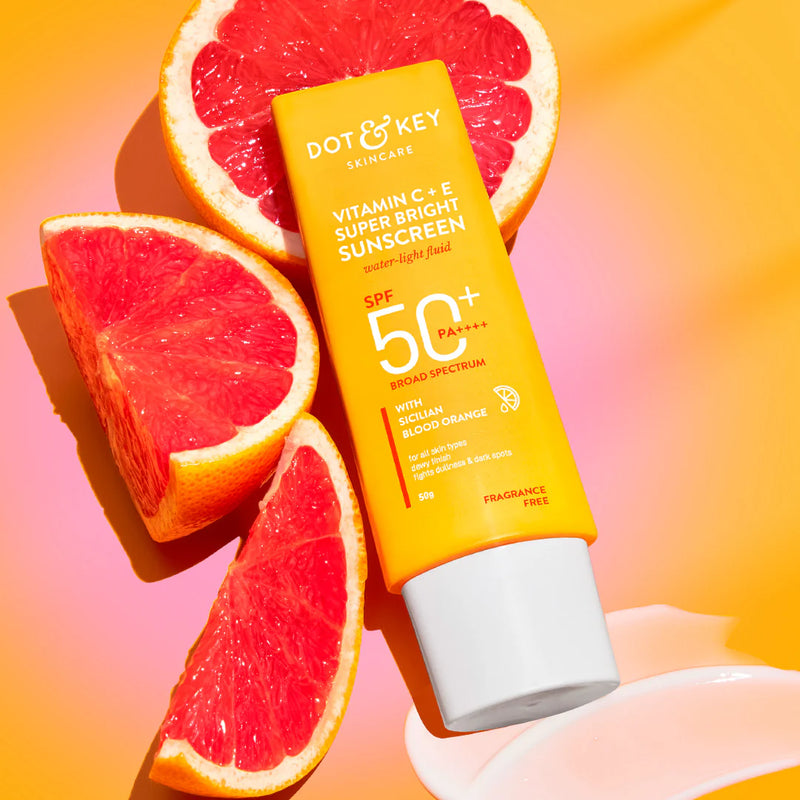 dot n key Vitamin C + E Sunscreen, SPF 50+ PA++++50gm