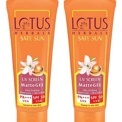 Lotus Herbal Safe Sun UV Screen Matte Gel PA- SPF 50 -  100gm
