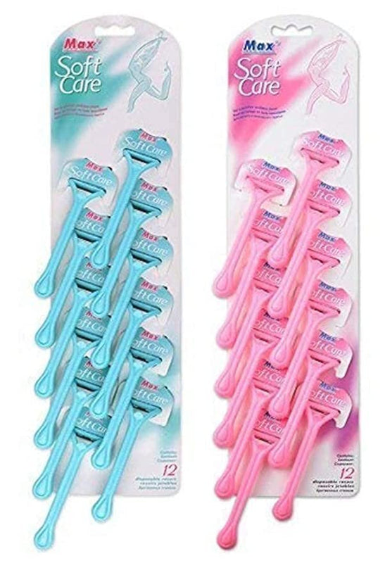 Soft Care Women's Disposable Shaving Razor For Hair Removal & Disposable Razor For Body For Women And Men