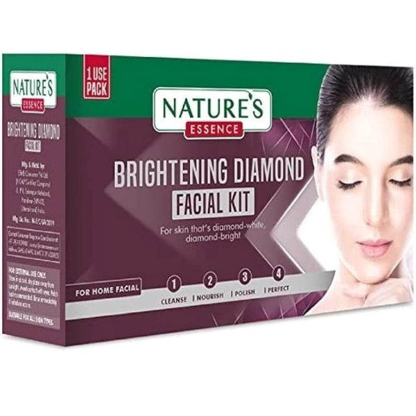 Nature's Essence Brightening Diamond Facial Kit, 52gm+65ml