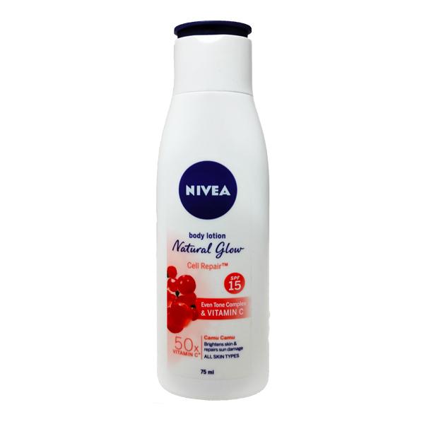 Nivea Natural Glow Cell Repair SPF 15 Body Lotion 75 ml