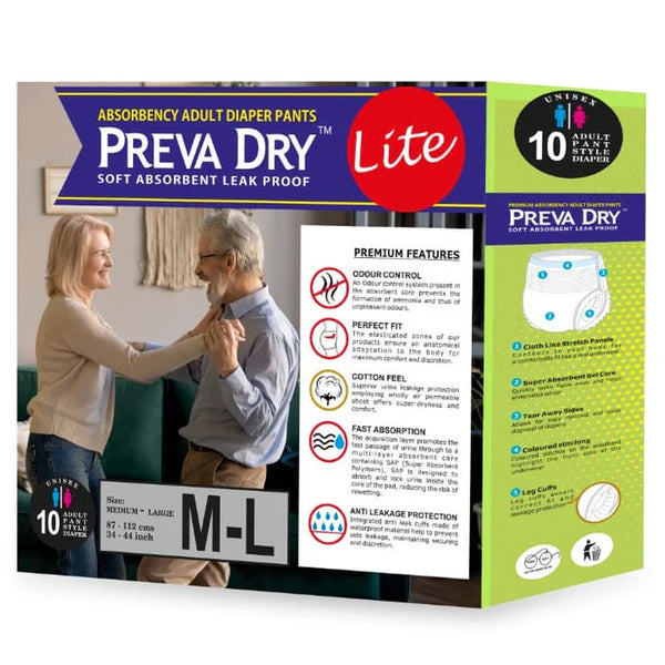 Preva Dry Adult Diaper Pants Medium
