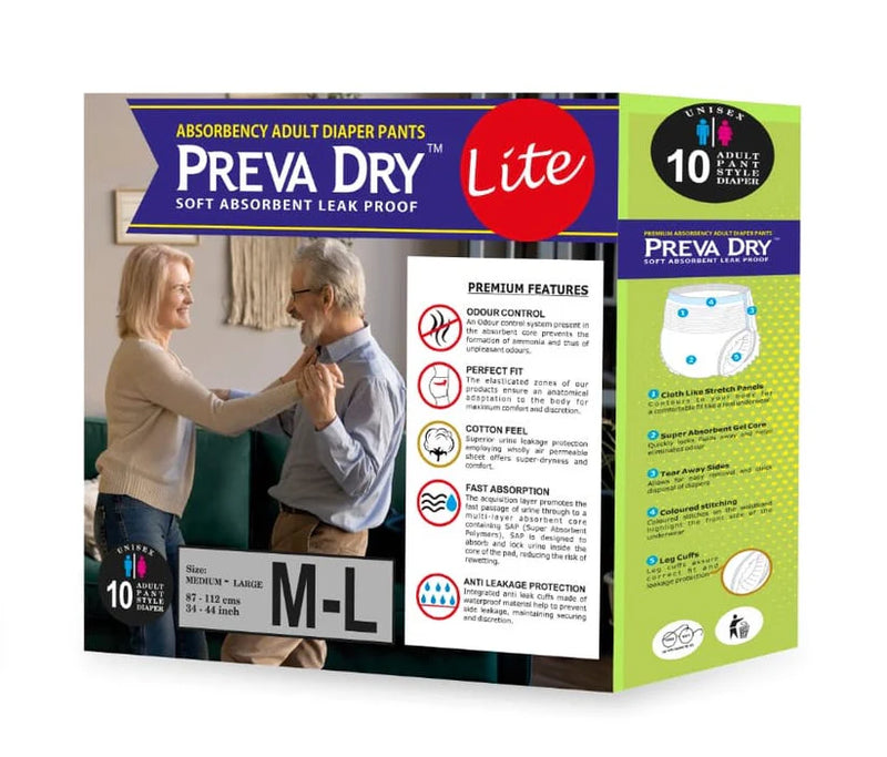 Preva Dry Adult Diaper Pants Medium