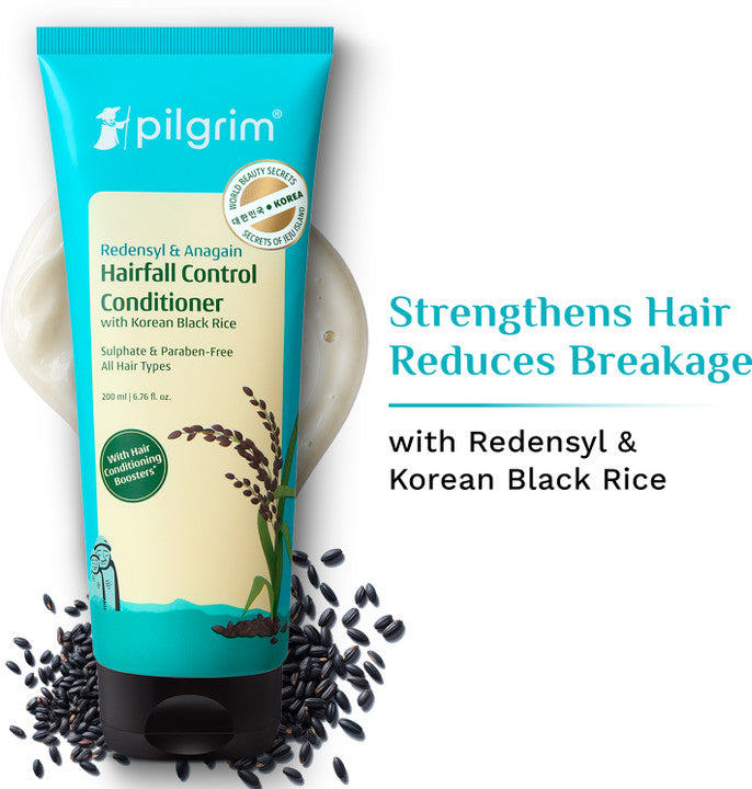 Pilgrim Redensyl & Anagain HAIRFALL CONTROL CONDITIONER REDUCING HAIR FALL & BREAKAGE (200 ml)