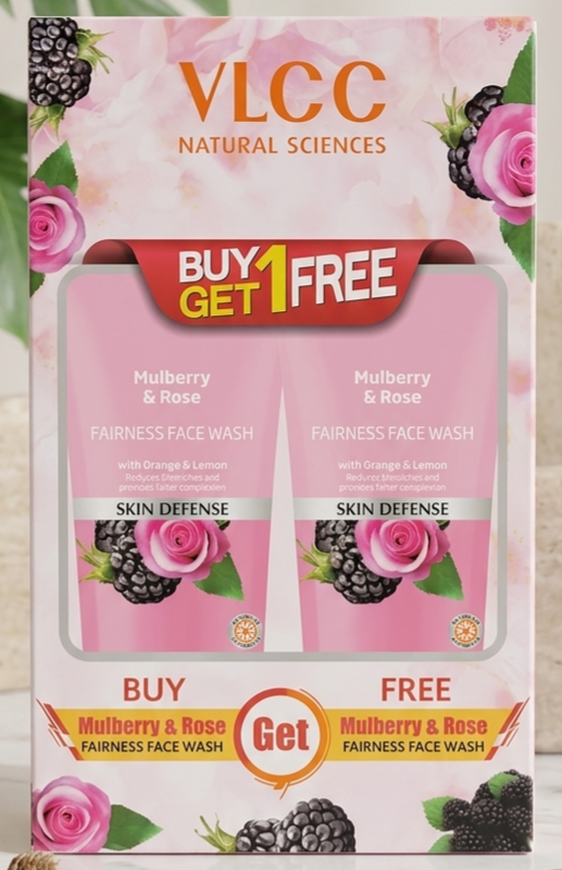 Vlcc Mulberry & Rose Face Wash (Twin Pack)