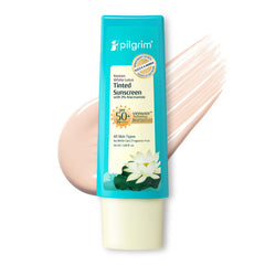 Pilgrim 3% Niacinamide Korean White Lotus Tinted Sunscreen