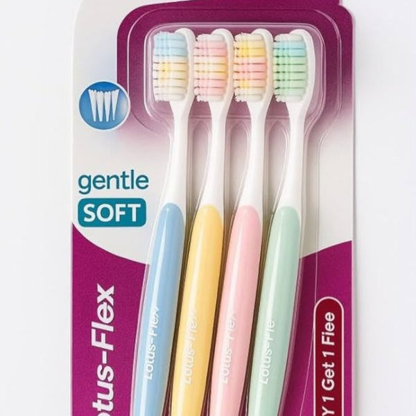 Lotus Toothbrush 4 pcs set