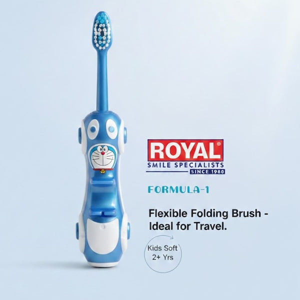 Royal Kids Car-Style Folding Toothbrush (12pc Pack)