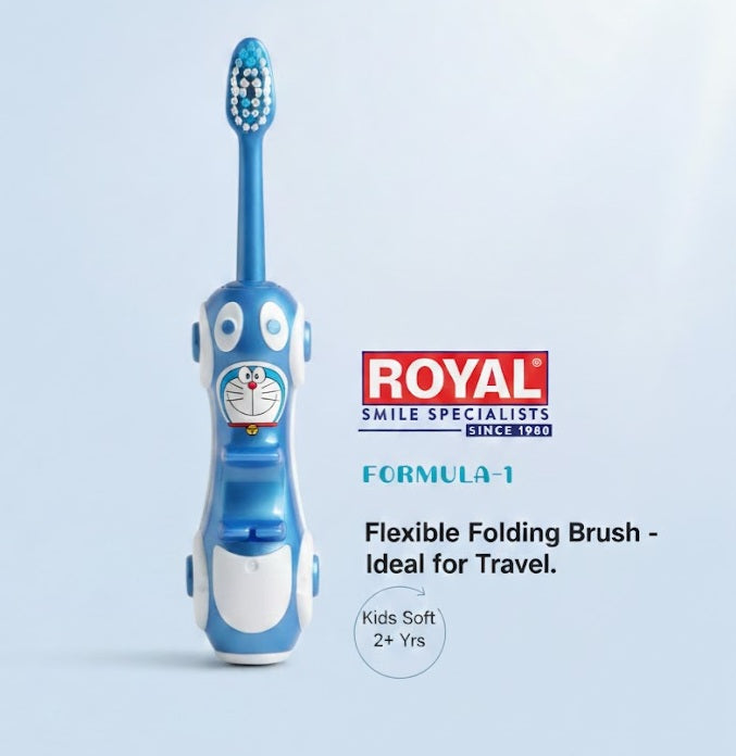 Royal Kids Car-Style Folding Toothbrush (12pc Pack)