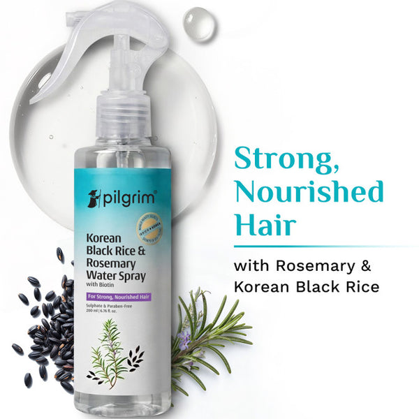 Pilgrim Rosemary Water Spray With Biotin Improve Scalp Health & Promotes Hair Growth Hair Styler (200 ml)