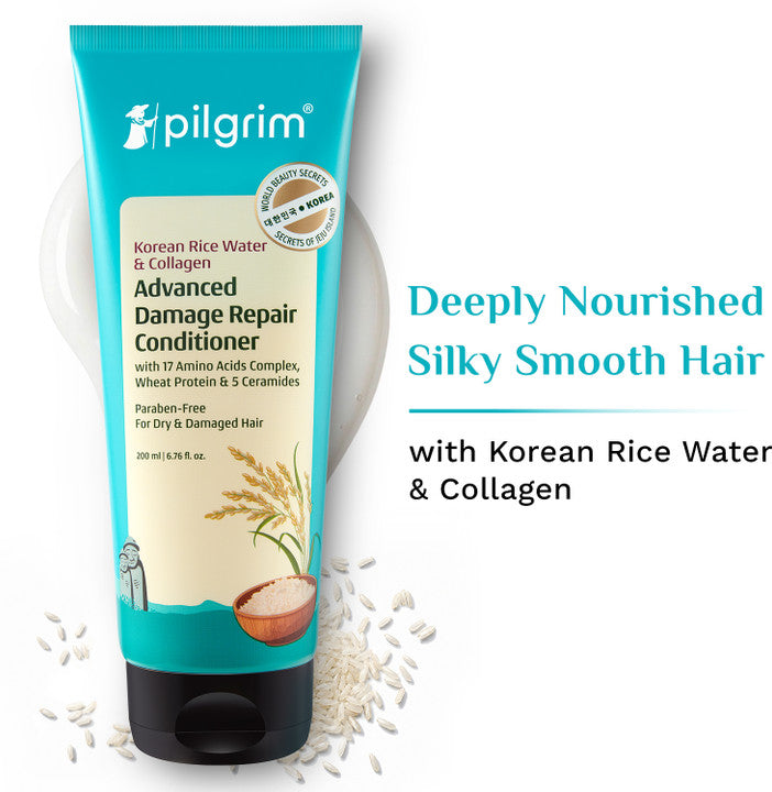 Pilgrim Korean Rice Water & Collagen Advanced Damage Repair Conditioner - 200ml
