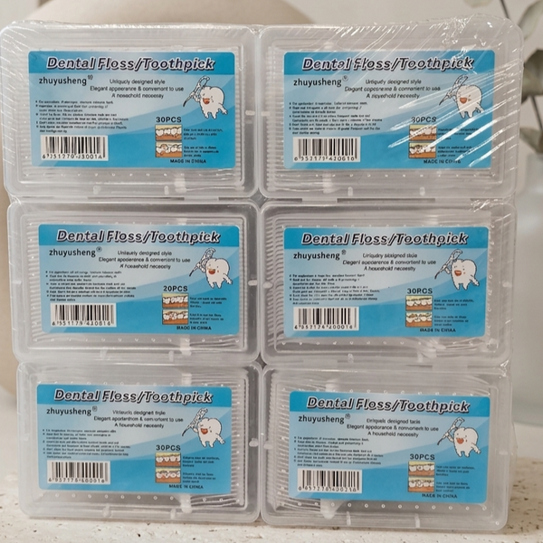 Dental Tooth Pick Flossers Cleaners Head Oral Dental Hygiene Brush Tooth Cleaning Tool  (30Pcs)