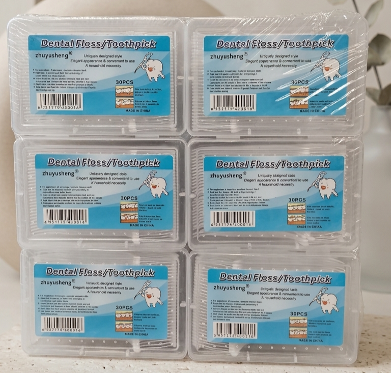 Dental Tooth Pick Flossers Cleaners Head Oral Dental Hygiene Brush Tooth Cleaning Tool  (30Pcs)