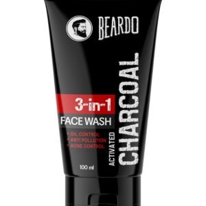 Beardo Activated Charcoal Face Wash for men, 100ml | For Deep Pore Cleaning and Removes Dirt | face wash for acne and pimples | face wash for oily skin